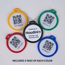 Load image into Gallery viewer, 25 Colored Tokens (1.5&quot; round) - with keyrings