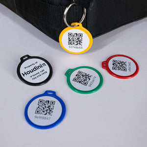 25 Colored Tokens (1.5" round) - with keyrings