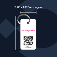 Load image into Gallery viewer, 21 Plastic Key Tags - customized with your own logo
