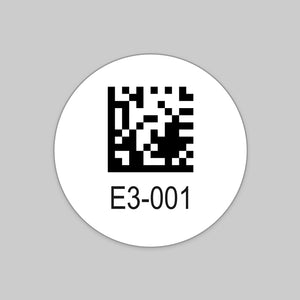 100 Dot Asset Labels (0.375" round)