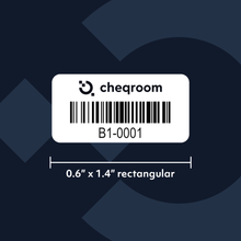 Load image into Gallery viewer, 100 Tiny Asset Labels (0.6″ x 1.4″ rectangular)