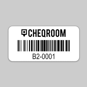 100 Tiny Asset Labels (0.6″ x 1.4″ rectangular)